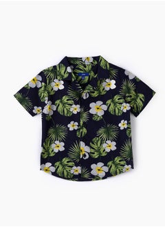 JAM Boys Woven Cotton Hawaiian Floral Shirt  - Image 1