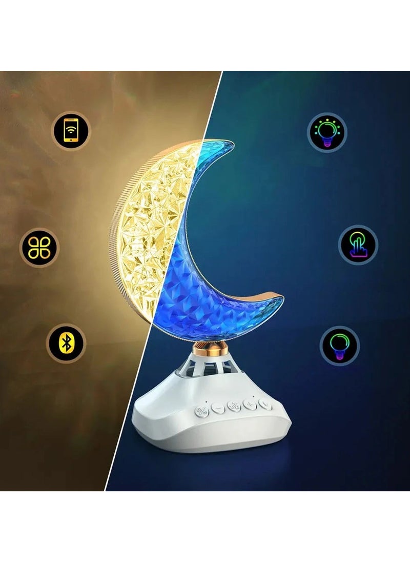 MOCOM - SQ-830 Moon Quranic Speaker with Modern Design and Versatile Features 16 Renowned Reciters, Quick Selection of Surahs Mobile App and Remote Control - Image 1