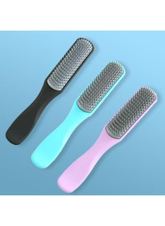 Kuber Industries Hair Brush | Flexible Bristles Brush | Hair Brush With Paddle | Straightens & Detangles Hair Brush | Suitable For All Hair Types | Hair Brush Styling Hair | Small | Set Of 3 | Multi  - Image 1