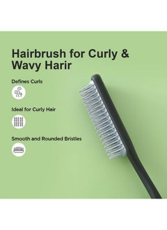 Kuber Industries Hair Brush | Flexible Bristles Brush | Hair Brush With Paddle | Straightens & Detangles Hair Brush | Suitable For All Hair Types | Hair Brush Styling Hair | Small | Set Of 3 | Multi  - Image 5