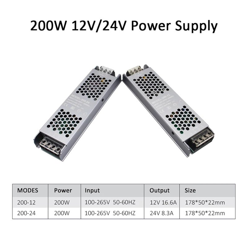 300W 24V DC Power Supply AC To DC Transformer For LED Strip Lighting Driver - Image 5