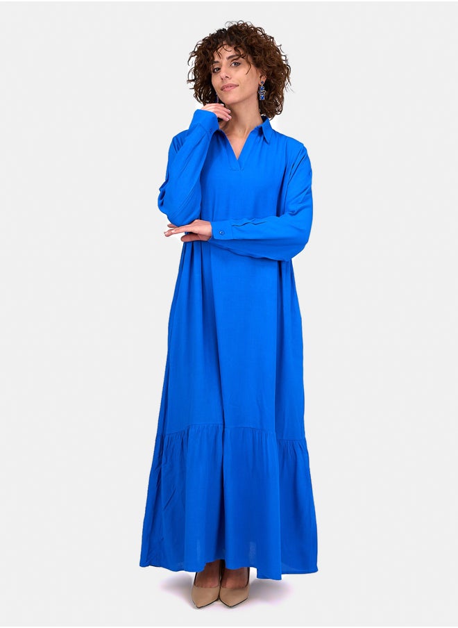 Clue Buttoned Cuffs Dress  - Image 1