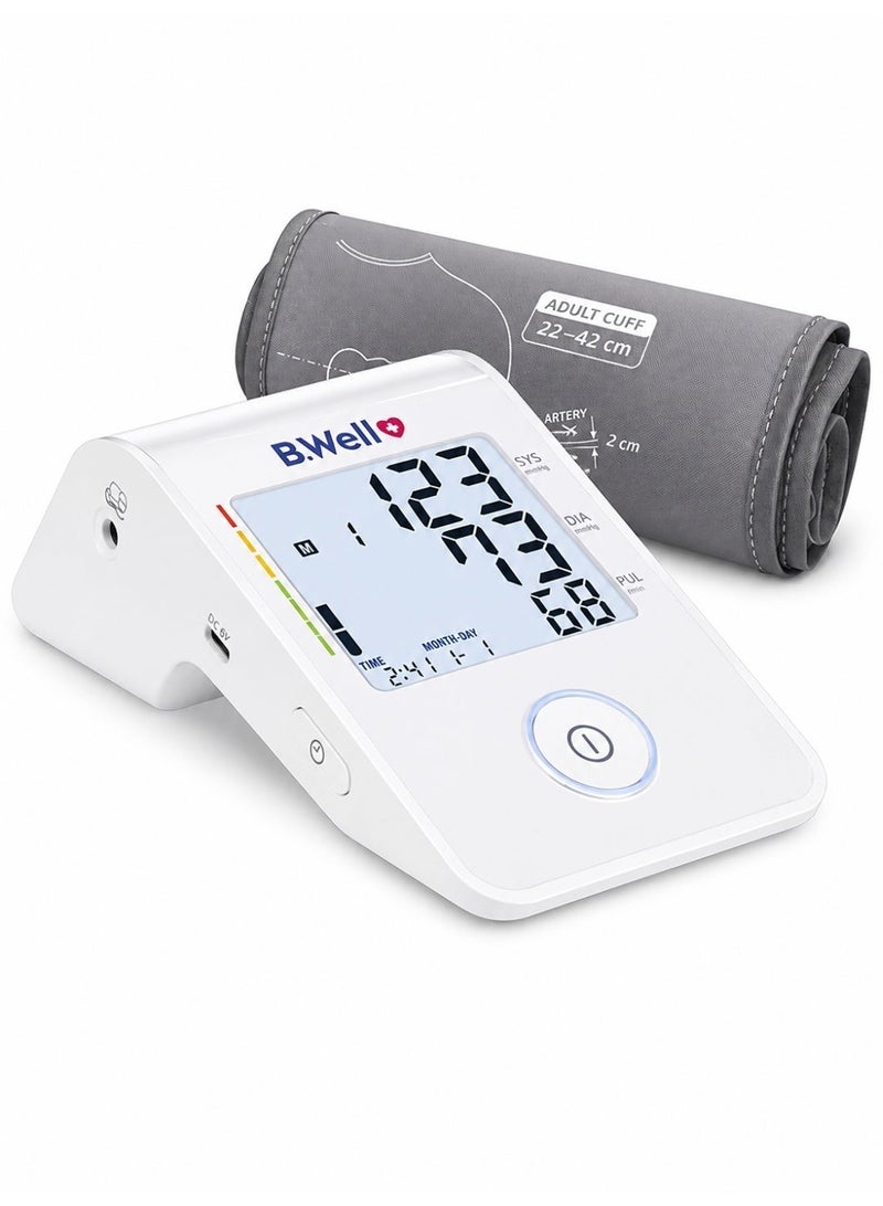 B.Well MED-53 Automatic Upper Arm Blood Pressure Monitor with 22-42 cm Cuff - Image 1