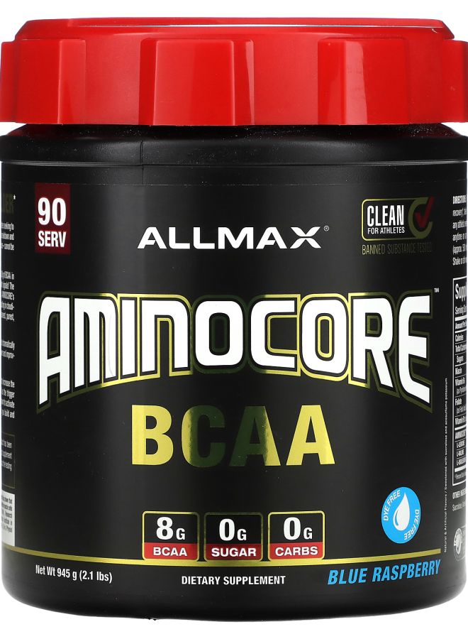 Allmax AMINOCORE BCAA Blue Raspberry 2.1 lbs (945 g)
