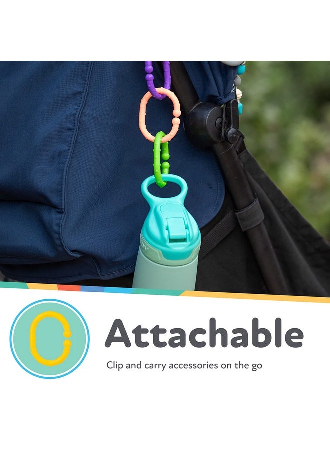 Nuby Nuby Linkables Car Seat Toy and Baby Stroller Accessories - 18-Count  - Image 3