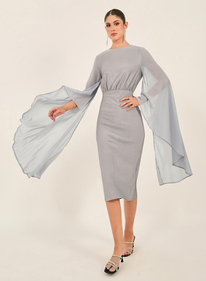 Styli Sleeve Detail Dress - Image 2