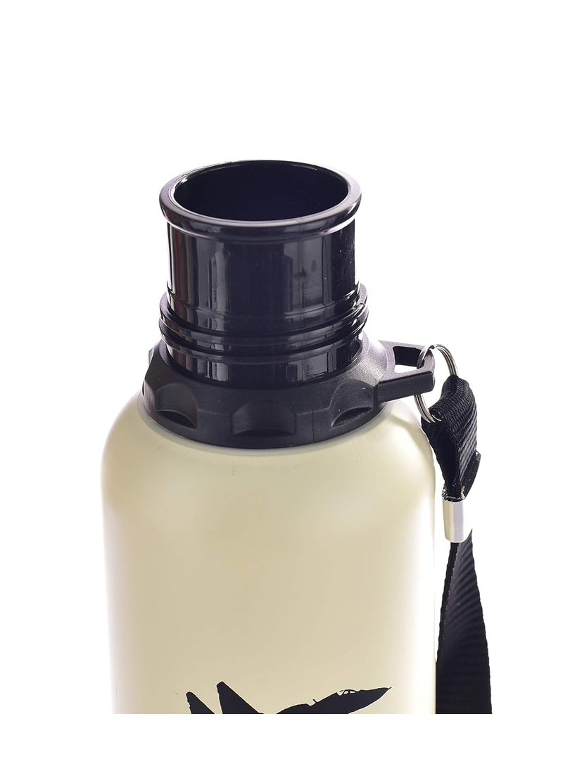 IRIS IRIS Vacuum Insulated Stainless Steel Water Bottle, Keep Drinks Cold- 14 Hours Hot- 12 Hours- Beige (350 ml)  - Image 4