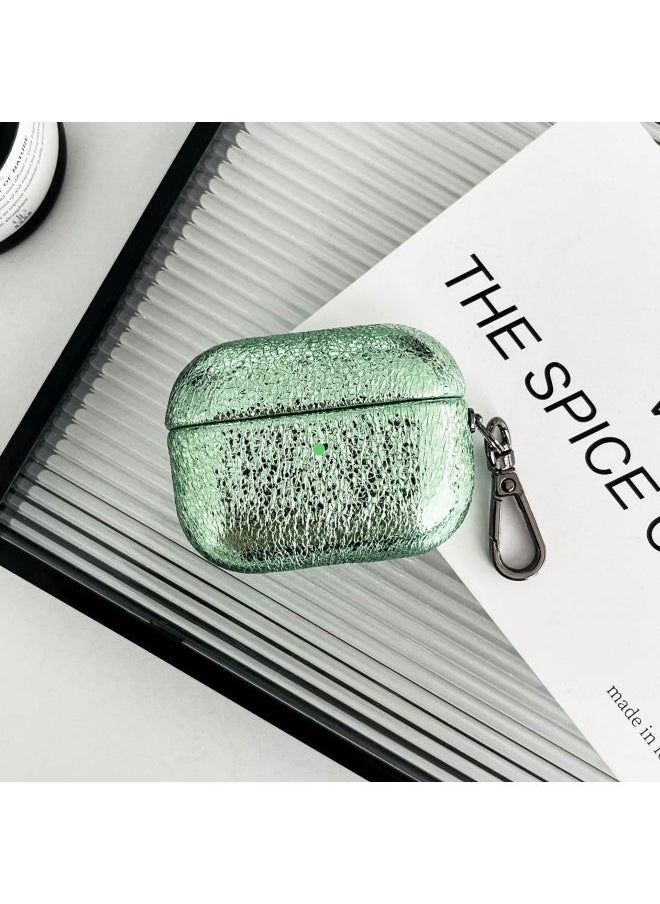 Generic - Suitable For Apple Airpodspro Generation Metallic Color 3 Generation For Apple Second Generation Protective Case Personalized Creative Earphone Case-Color:Light Green-Applicable Model:Airpods3 Generation [2021 New]] - Image 1