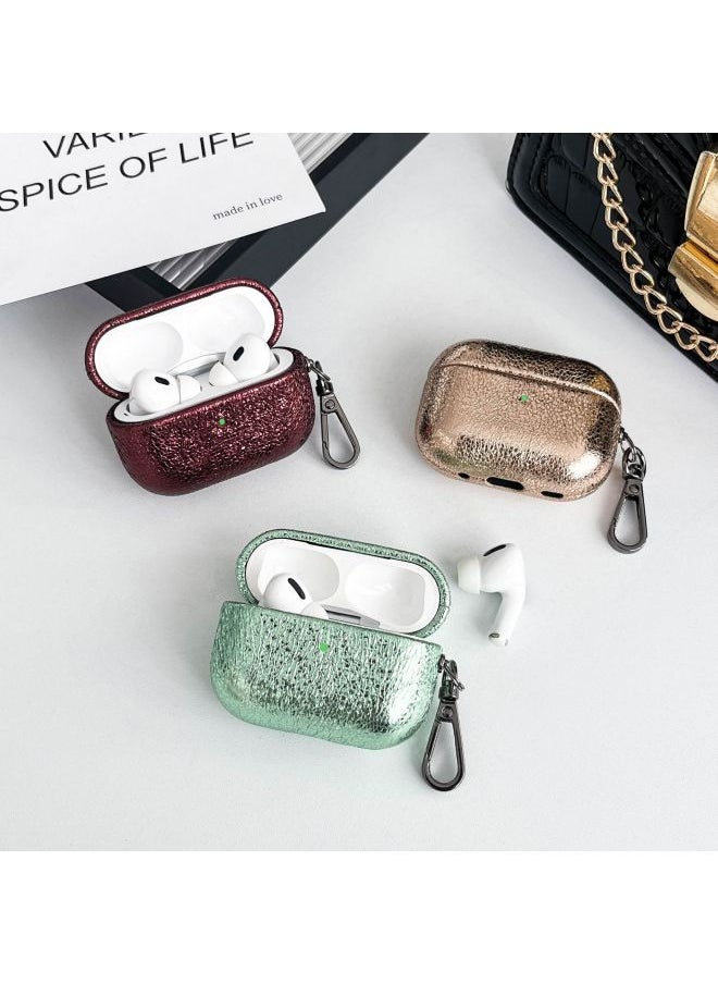 Generic - Suitable For Apple Airpodspro Generation Metallic Color 3 Generation For Apple Second Generation Protective Case Personalized Creative Earphone Case-Color:Light Green-Applicable Model:Airpods3 Generation [2021 New]] - Image 1