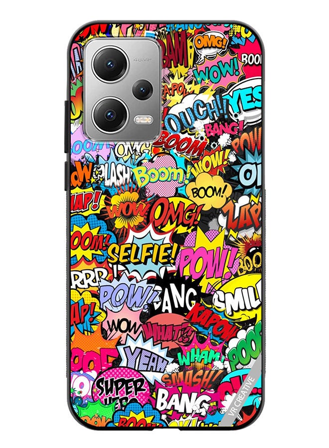 VR CREATIVE Protective Case Cover For Xiaomi Redmi Note 12 Pop Art Design Multicolour - Image 1