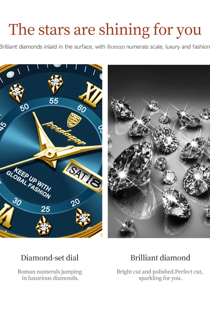 پوداجار المرأة ساعة، النساء للماء مضيئة الكوارتز الكلاسيكية ساعة المعصم-30mm - Image 5