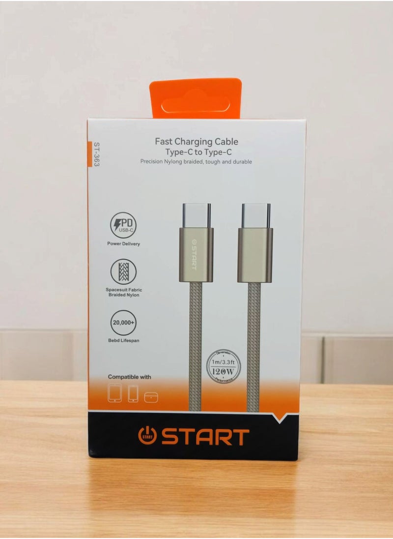 High Quality Fast Charging 120W USB-C To USB-C Cable