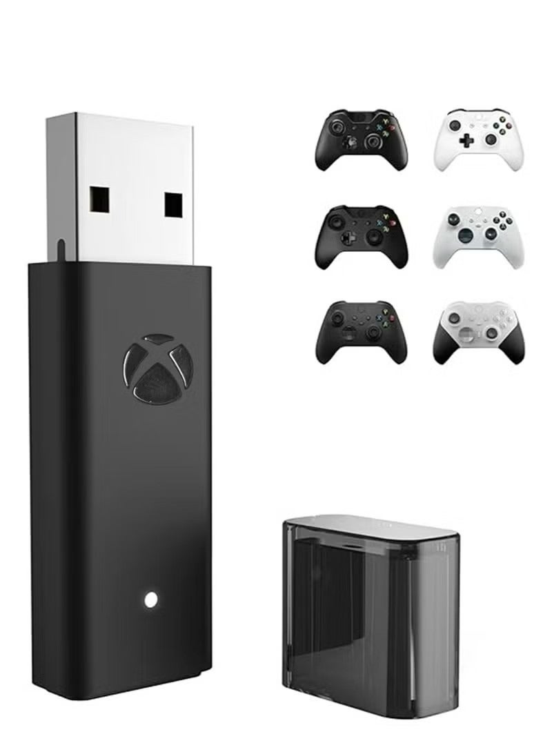 Wireless Adapter for Xbox Works for Windows 10 Compatible with for Xbox One/Xbox One X/Xbox One S Controller and Elite Series Controller, USB Wireless Gaming Receiver Adapter for PC, Laptops, Tablets  - Image 1