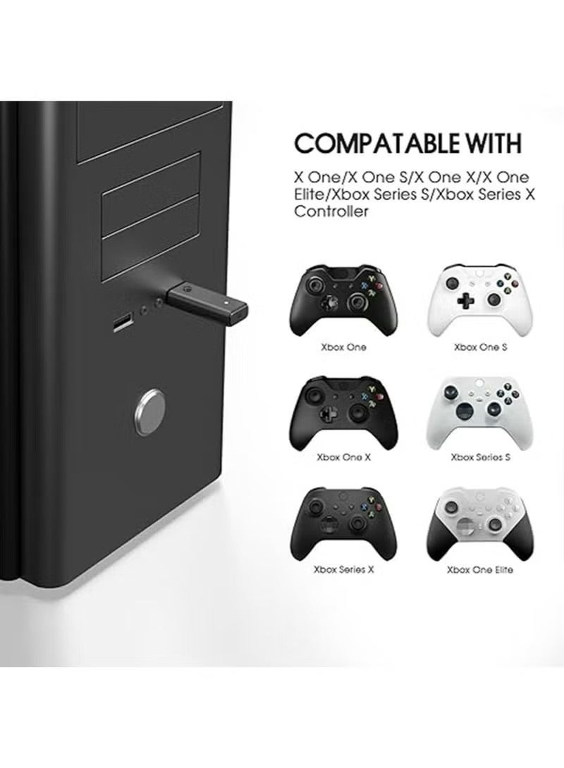 Wireless Adapter for Xbox Works for Windows 10 Compatible with for Xbox One/Xbox One X/Xbox One S Controller and Elite Series Controller, USB Wireless Gaming Receiver Adapter for PC, Laptops, Tablets  - Image 3