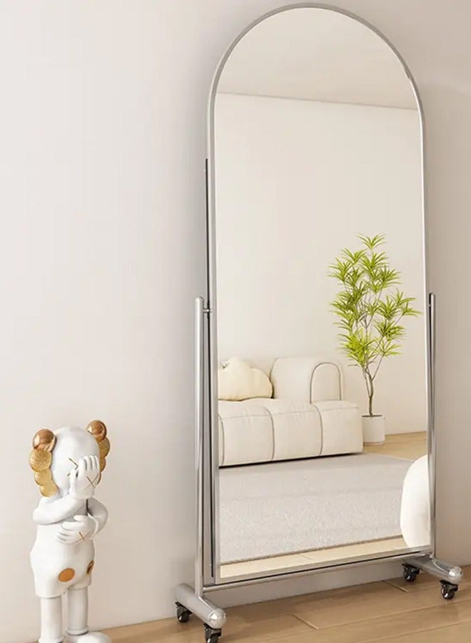 DubaiGallery Large Mirror, Arched Body Mirror, Floor Mirror with Stand, Wall Mirror Standing Hanging or Leaning Against Wall for Bedroom, Sleek Arched-Top Mirror, Wall Mirror  - Image 2