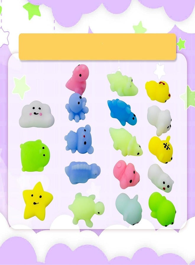 18 Pcs Tiny Mochi Squishy Toys for Kids Age Over 3 Years Old,Kawaii Squishy Animals, Party Favors for Kids, Stress Relief Toy for Boys Girls Birthday Present, - Image 2