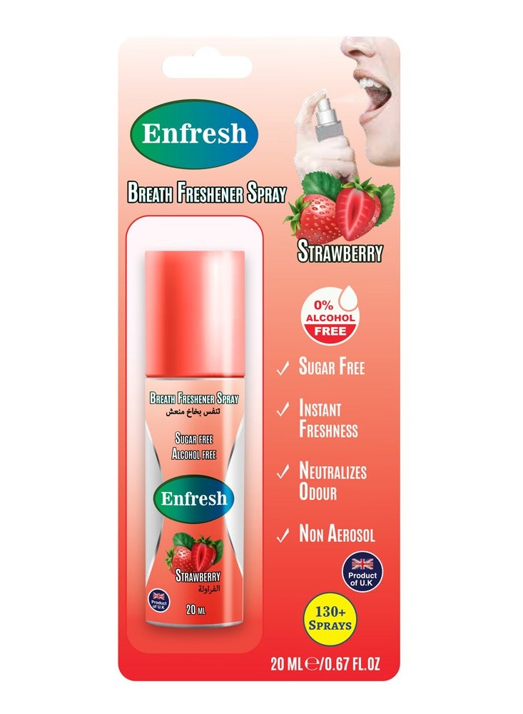 Enfresh Enfresh Breath Fresher Spray 20ml - Strawberry  - Image 1