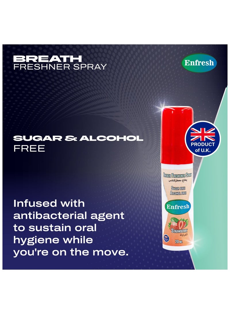 Enfresh Enfresh Breath Fresher Spray 20ml - Strawberry  - Image 4
