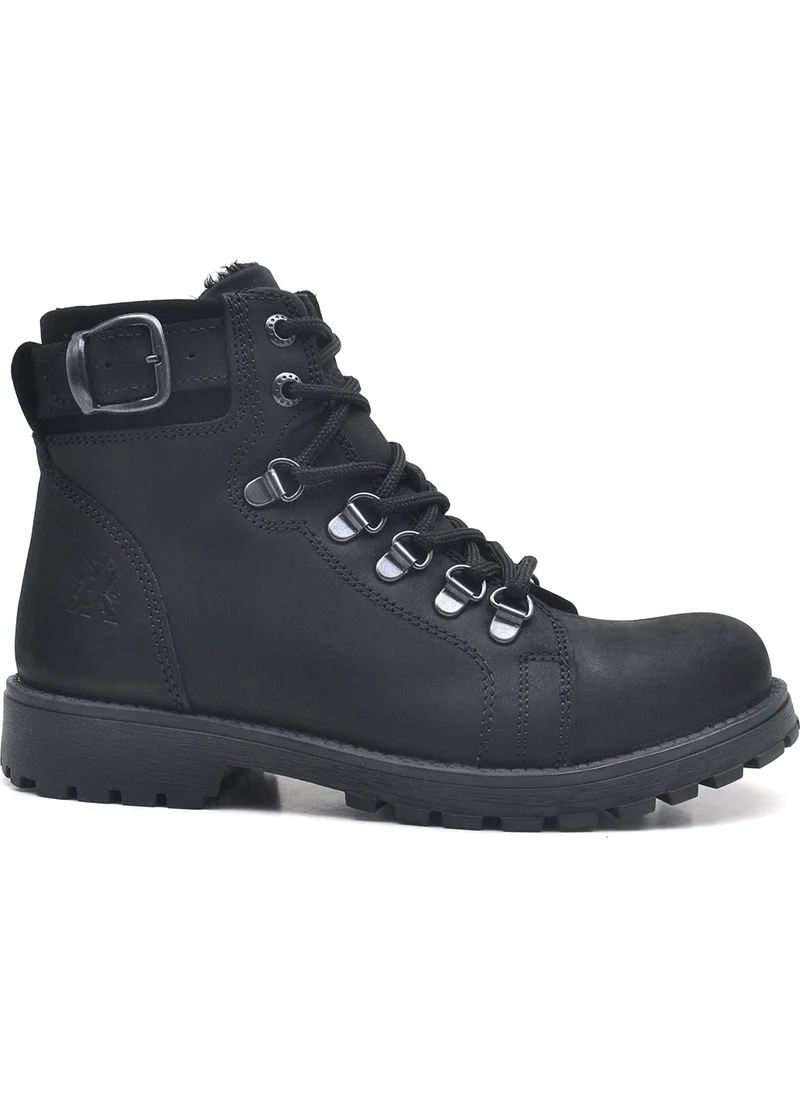 Raker Griffon Leather Black Zipper Kids Boots