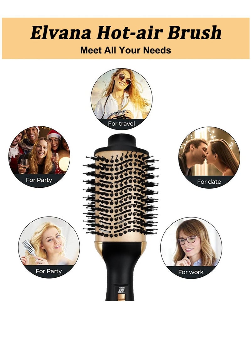 ELTRAZONE Hair Dryer Volumizer Hot Air Brush 2 in1 Styling Brush Styler Negative Ion Blow Dryer Brush - Image 4