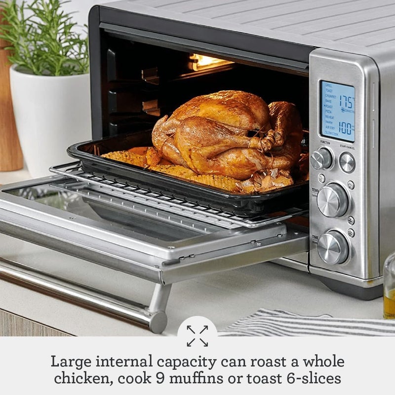 Sage - The Smart Oven Air Fryer - Toasts, Grills, Bakes, Roasts, Airfries, Reheats and Slow Cooks, Brushed Stainless Steel - KSA Version, 2 Year Manufacturer Warranty - Image 3