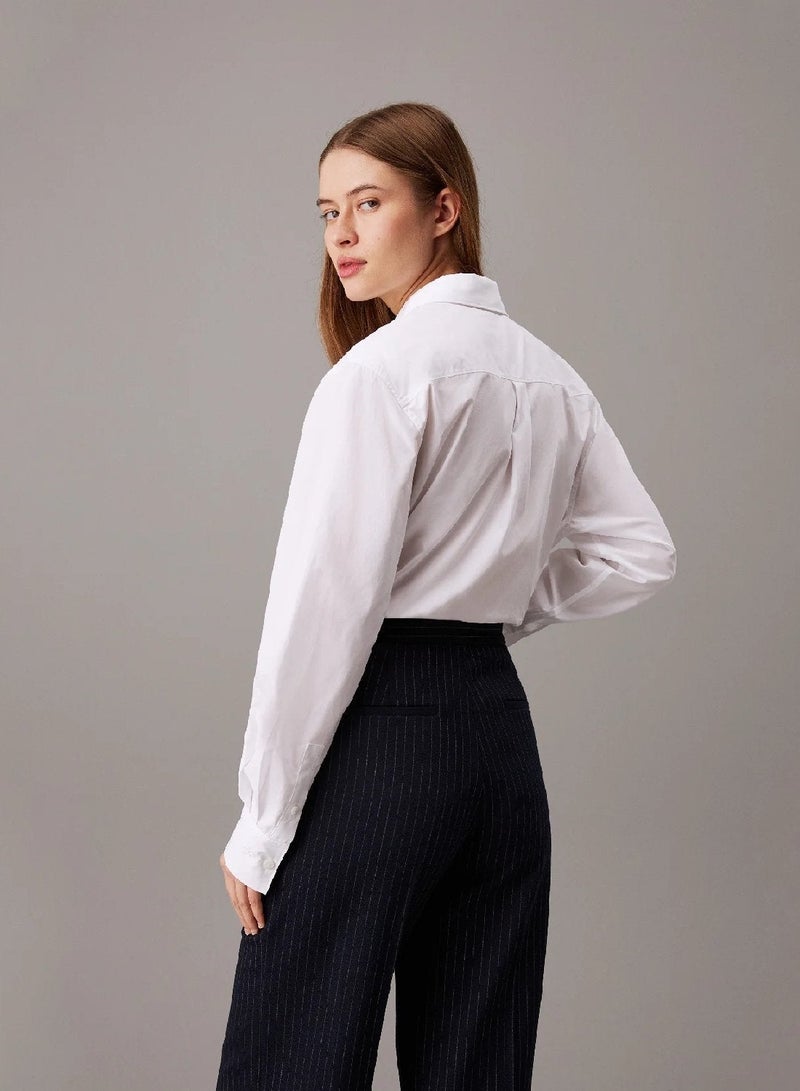 CALVIN KLEIN Cotton Poplin Shirt - Image 2