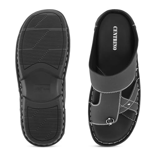 Centrino Sandal for Men | Grip Insole for Stability | Modern Look with Straps | Comfortable Footwear 9263-1 - Image 4