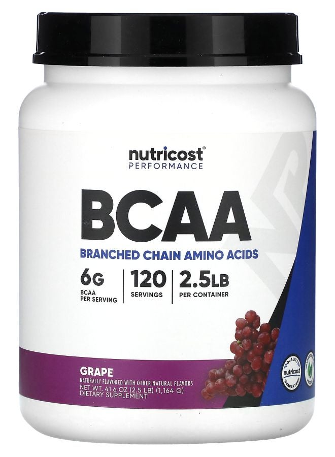 Nutricost Performance BCAA Grape 2.5 lb (1164 g) - Image 1