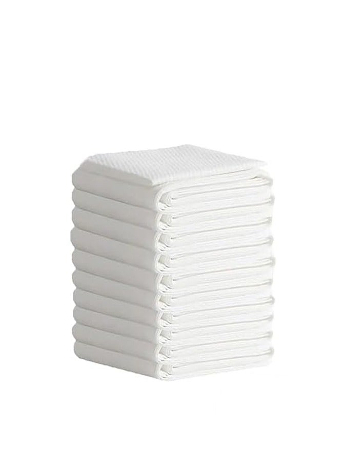 BELLSBERRY 10-عبوة من مناشف الاستحمام القابلة للاستخدام مرة واحدة - أوراق قطنية ماصة لصالونات التجميل، السبا، الصالات الرياضية والمزيد - Image 1