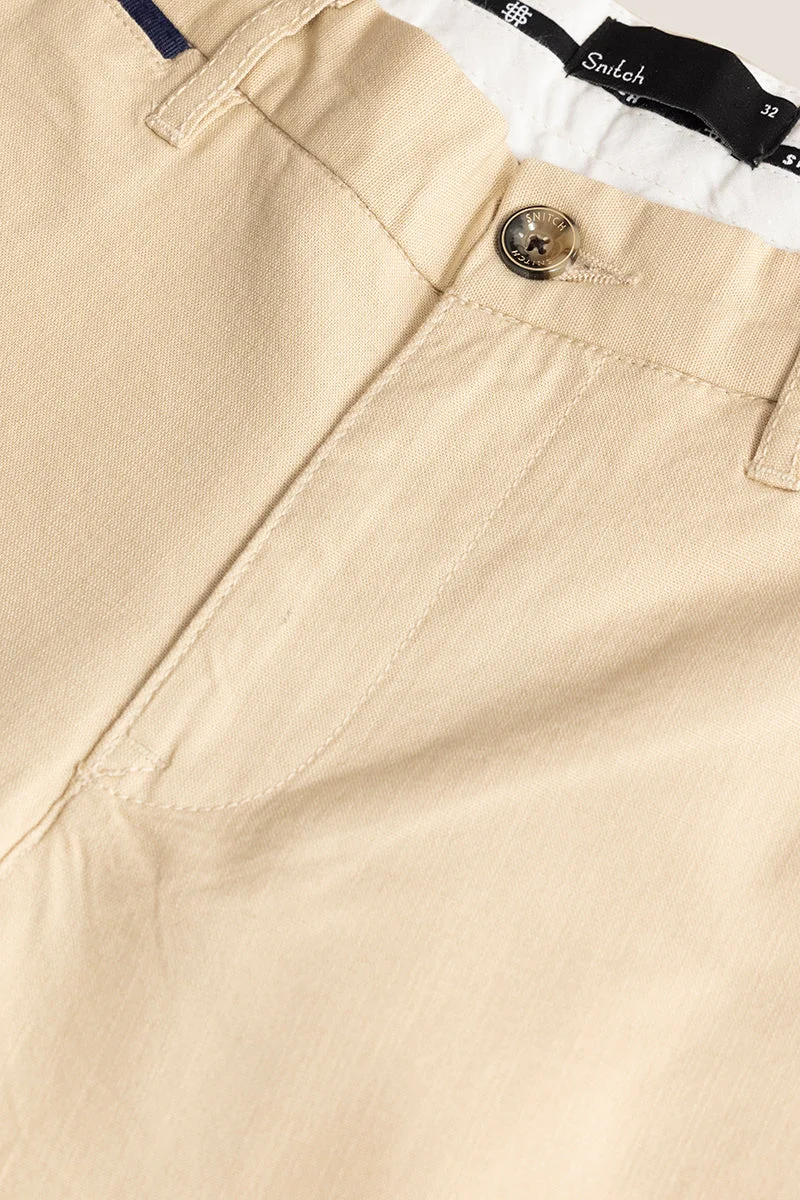 SNITCH Stygian Beige Linen Pant