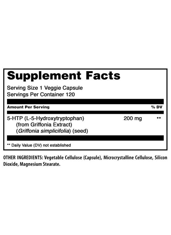 Amazing Formulas 5 HTP (L-5-Hydroxytryptophan) Supplement | 200 Mg per Serving | Veggie Capsules | Non-GMO | Gluten-Free | Made in USA (1 Pack, 120 Count) - pzsku/Z47F8CB46D33D64C21719Z/45/_/1740202453/3aea2922-060e-442f-8659-4702d4f75557