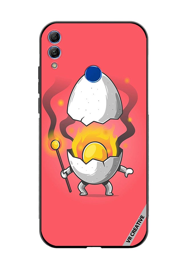 VR CREATIVE Protective Case Cover For Honor 10 Lite Cute Fire Egg Design Multicolour