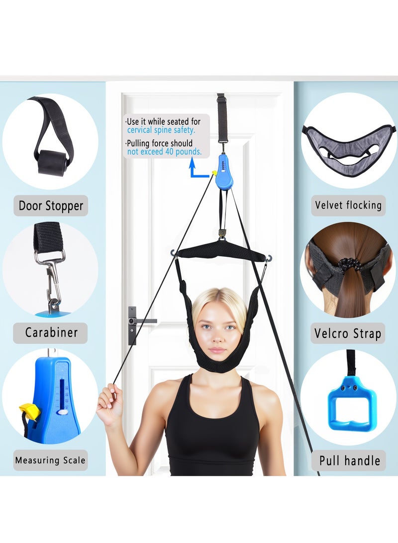 general Home cervical traction device neck hanging neck cervical traction belt door-mounted fixer - Image 4
