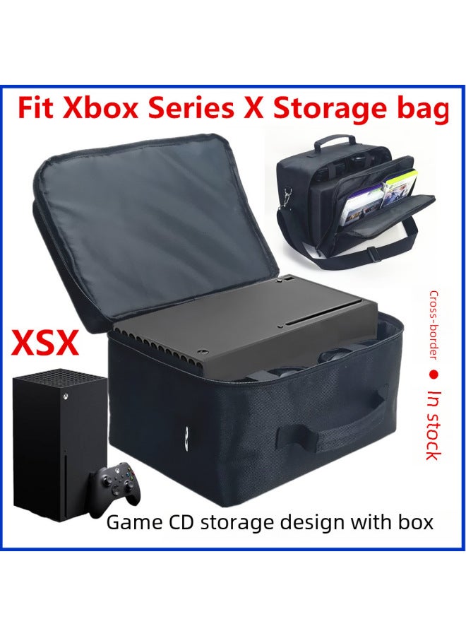 Xbox Series X Storage Bag Xsx Game Console Wireless Controller Cable Disc Set Shoulder Digital Computer/game Protective Case-Product Color:PS5 Backpack Neutral  - Image 2