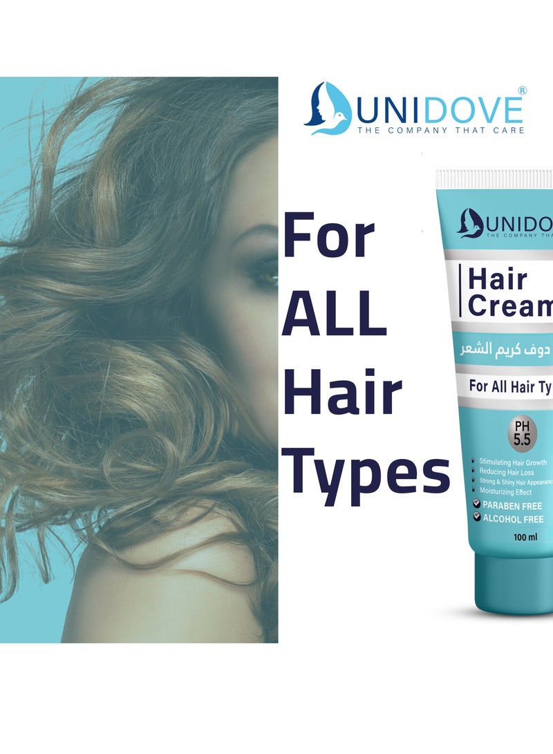UniDove Hair Cream For all Hair  Types 100ml - Image 4