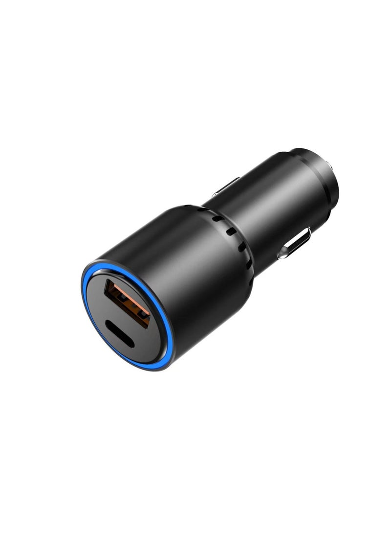 Huntkey Car Charger C63 - Output 63W  Fast Charger Compatible with iPhone 15 Pro Max/15 Pro/15/14/13 Pro Max/12/11, iPad Pro/mini 6,Samsung S23/S22, Huawei Mate20, MAX45W USB-A+USB-C Fast Charger - Image 3