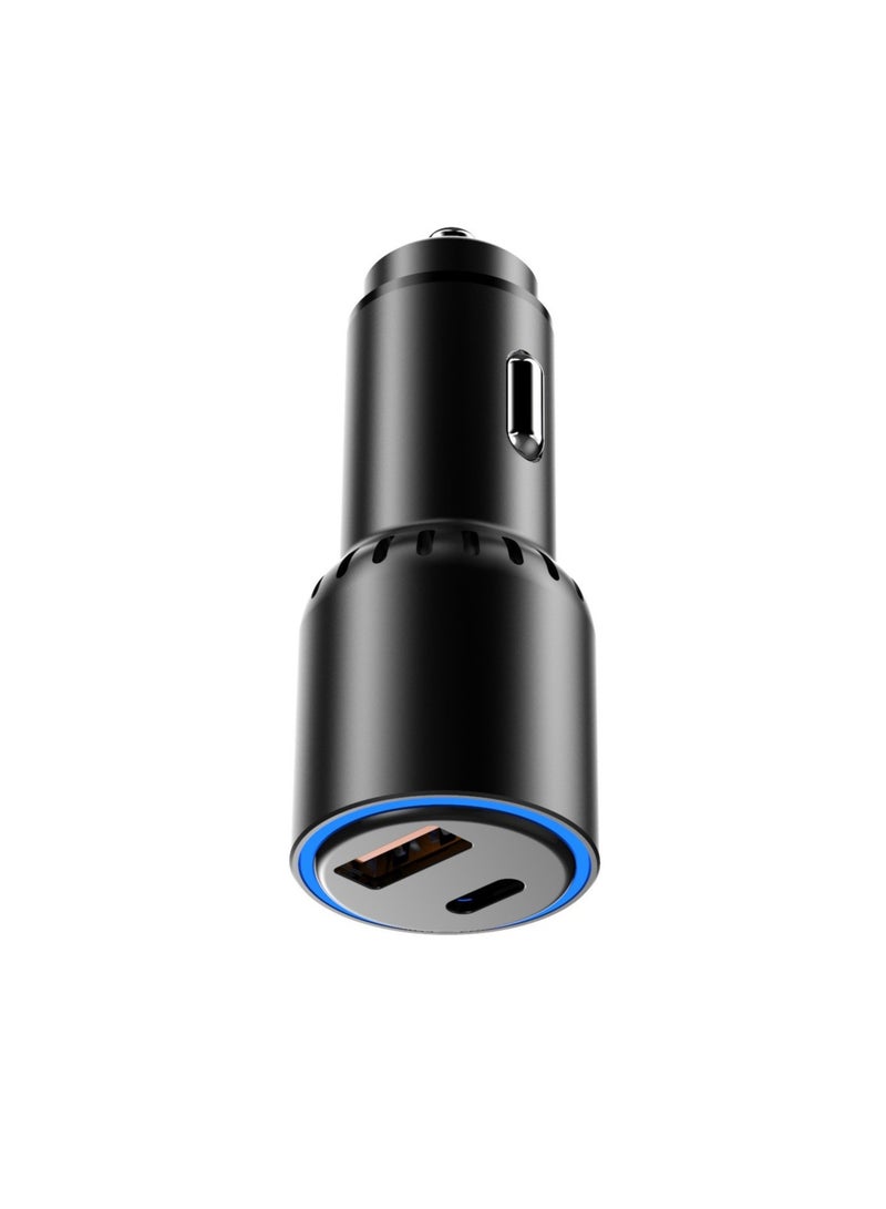 Huntkey Car Charger C63 - Output 63W  Fast Charger Compatible with iPhone 15 Pro Max/15 Pro/15/14/13 Pro Max/12/11, iPad Pro/mini 6,Samsung S23/S22, Huawei Mate20, MAX45W USB-A+USB-C Fast Charger - Image 4