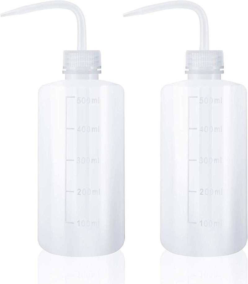 Oubest Squeeze Washing Bottle Succulent Watering Bottle 500ml Water Squirt Irrigation Squeeze Sprinkling Can Plastic Wash Plant 2pc - Image 1