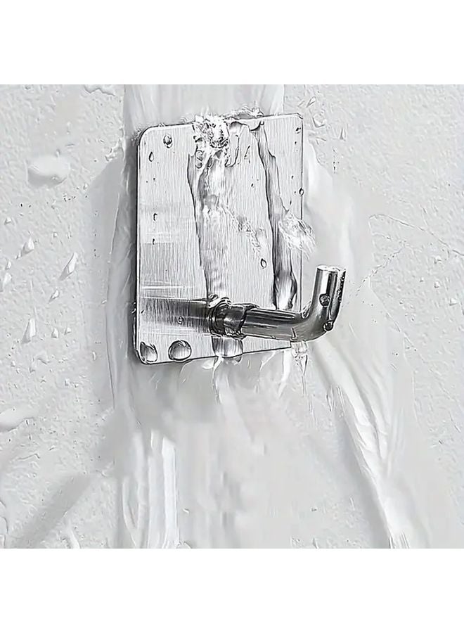 6pcs Heavy Duty Stainless Steel Hooks No Drill Adhesive Mounting Space Saving Kitchen Home Organization - Image 5