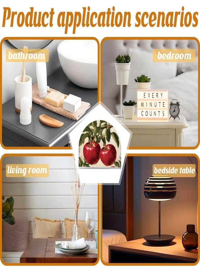 SUPERDANT Retro Apple Napkin Holder for Tables Acrylic Tissue Holder Tissue Dispenser for Kitchen Acrylic Serviette Holders Serviette Dispenser Kitchen Dining Room Farmer Modern Decor - Image 5