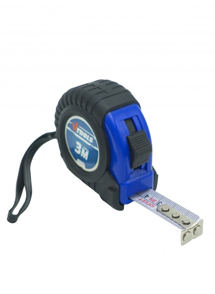 VTOOLS 3M Measuring Tape, 1mm Blade Thickness, Self-Lock Tape Measure, Easy to Read, Magnetic Tip Hook and Shock Absorbent Case - Image 4