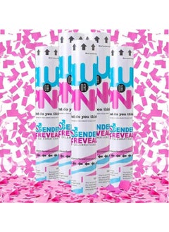 bbet Gender Reveal Confetti Cannon 30 cm Party Poppers For Pregnancy Announcement and Baby Girl Gender Reveal Party Supplies 2 Pack, 30cm -Pink  - Image 5