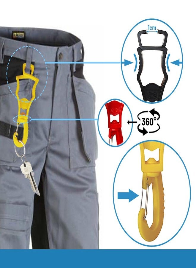 Seibertron Patented Glove Clips, Work Gloves Grabber Holder Clip to Pants, 2 Pieces Black - Image 5