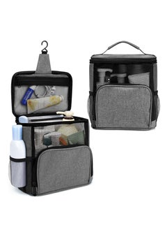 GUDOO Shower Mesh Caddy Bag Portable Shower Caddy for College Dorm Travel Separate Compartment Large Capacity Quick Dry Mesh Base Hanging Toiletry Bath Bag for Student  - Image 1