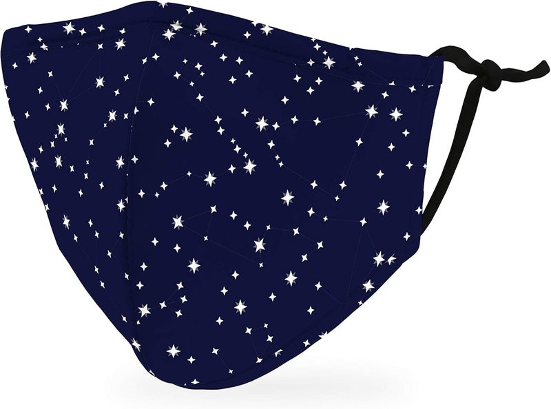 WeddingStar 3-Ply Kid's Washable Cloth Face Mask Reusable and Adjustable with Filter Pocket - Image 1