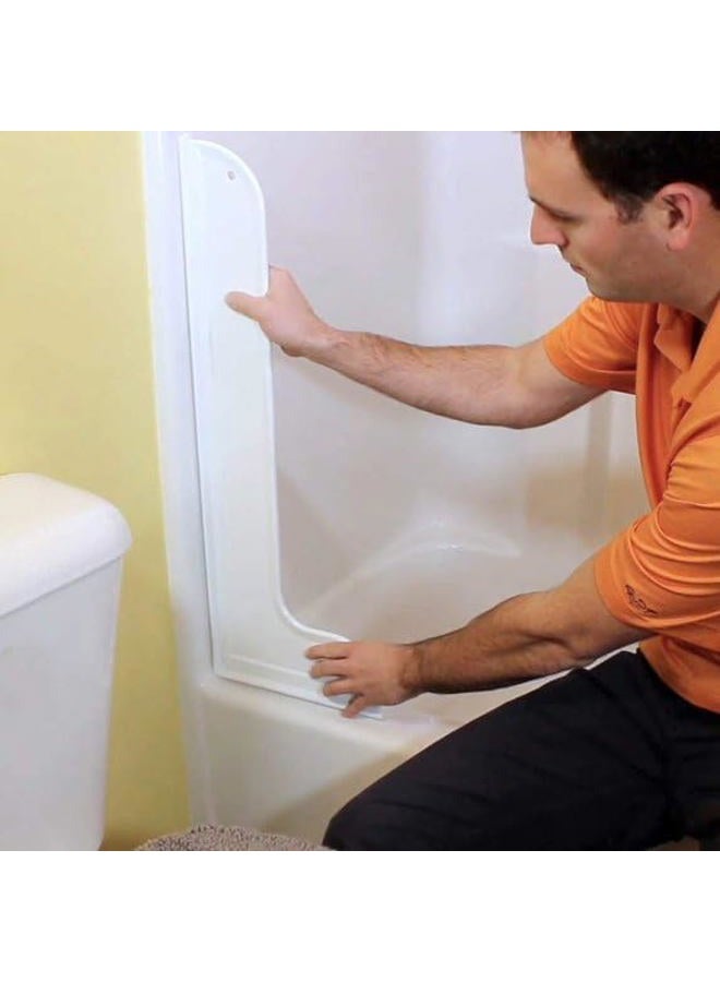 Magic Splash Guard - Prevent Water from Splashing out of the Bath or Shower- White 1 Guard - Image 5