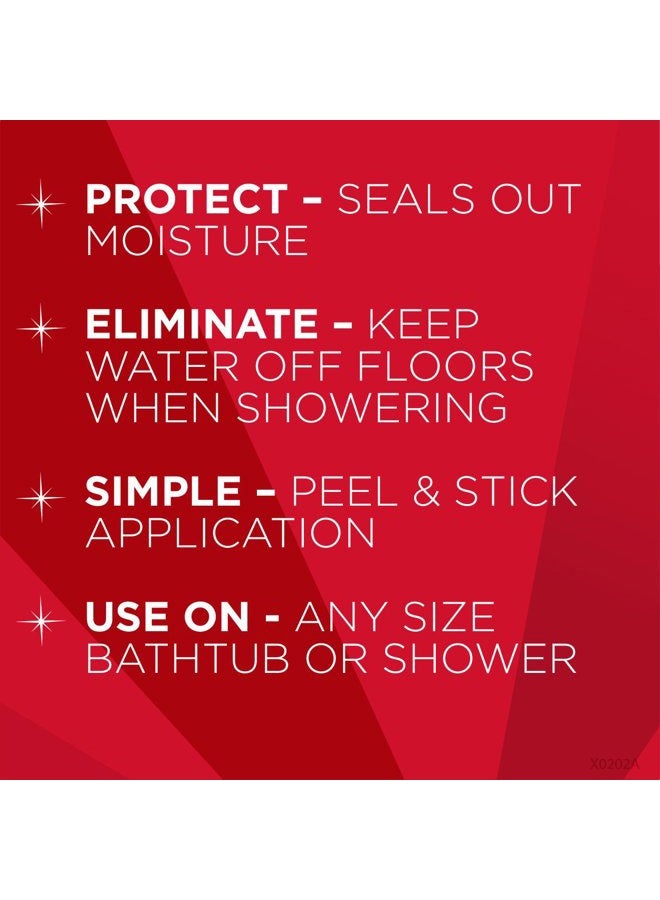 Magic Splash Guard - Prevent Water from Splashing out of the Bath or Shower- White 1 Guard - Image 3