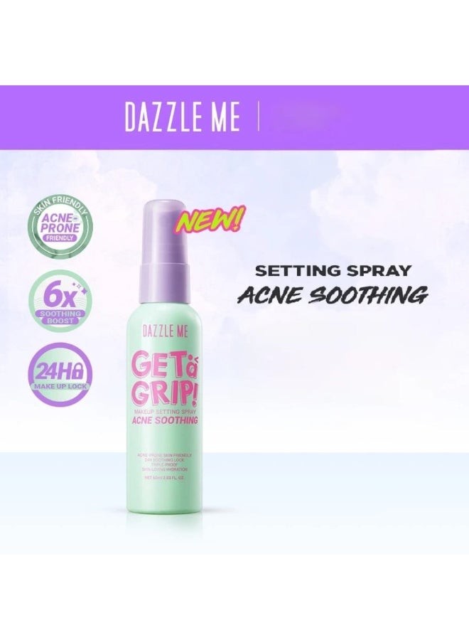 Dazzle Me Get A Grip! Acne Soothing Makeup Setting Spray 60ml – Long Lasting Makeup Fixer Mist, Oil Control, Skin Soothing & Fresh Finish - Image 4