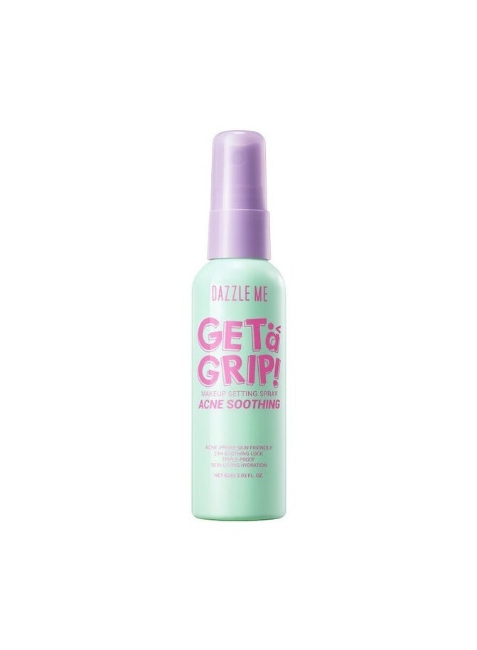 Dazzle Me Get A Grip! Acne Soothing Makeup Setting Spray 60ml – Long Lasting Makeup Fixer Mist, Oil Control, Skin Soothing & Fresh Finish - Image 1