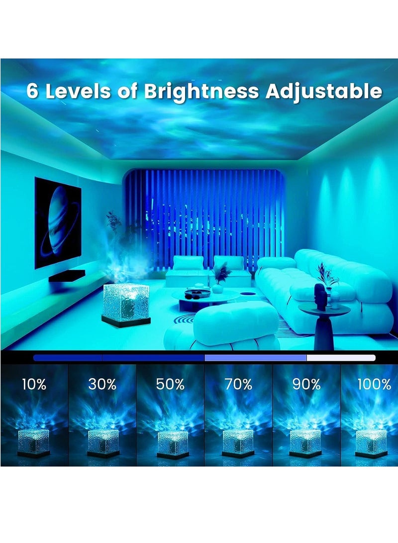 ELTRAZONE Projector Lights Ocean Wave - Romantic LED 3D Water Wave Effect Night Light, Crystal Table Lamp for Bedroom Decor, Warm Ambiance, Vibrant Colors, Perfect for Relaxation and Romantic Settings - Image 3